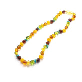 "KIDDO" Multi-Color Amber Baroque Beads Baby Necklace